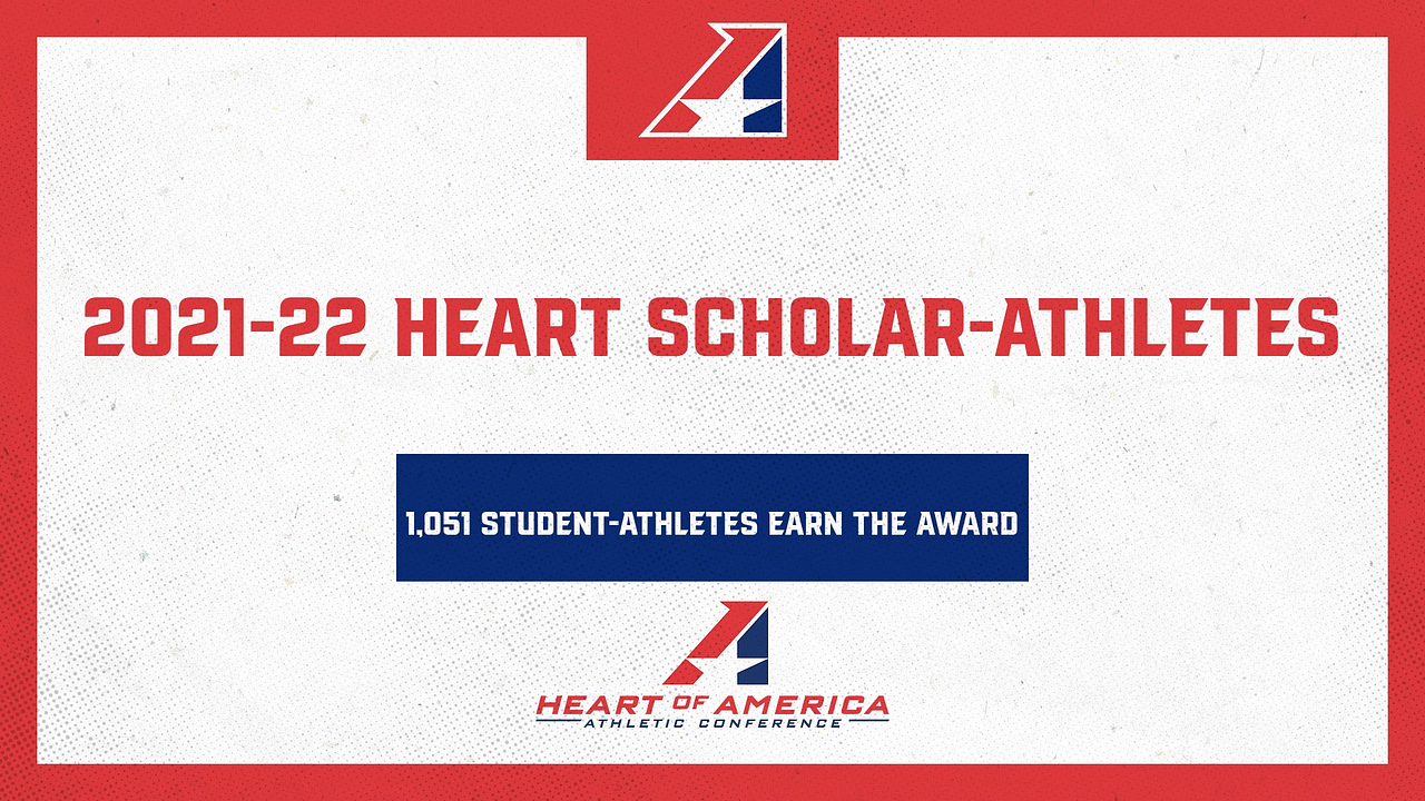 2021-22 Heart Scholar-Athletes
1,051 Student-Athletes Earn the Award
Heart of America Athletic Conference