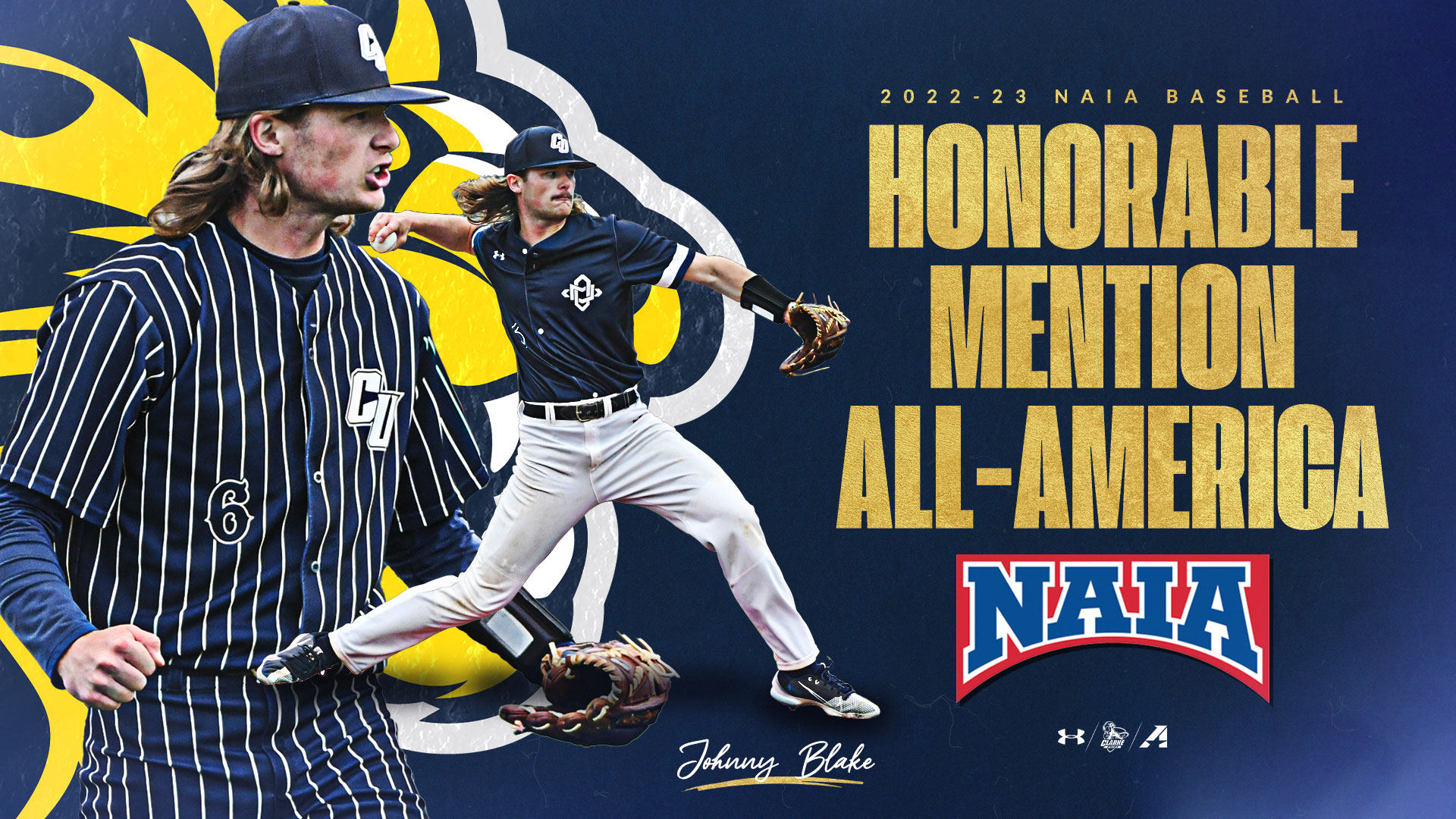 Johnny Blake earns Pride baseball's First All-America honor since 2017