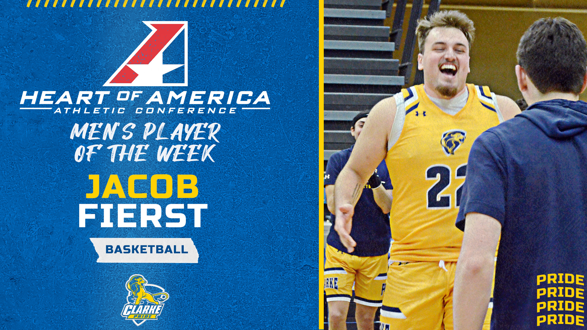 Heart of America Athletic Conference 
Men's Player of the Week
Jacob Fierst
Basketball