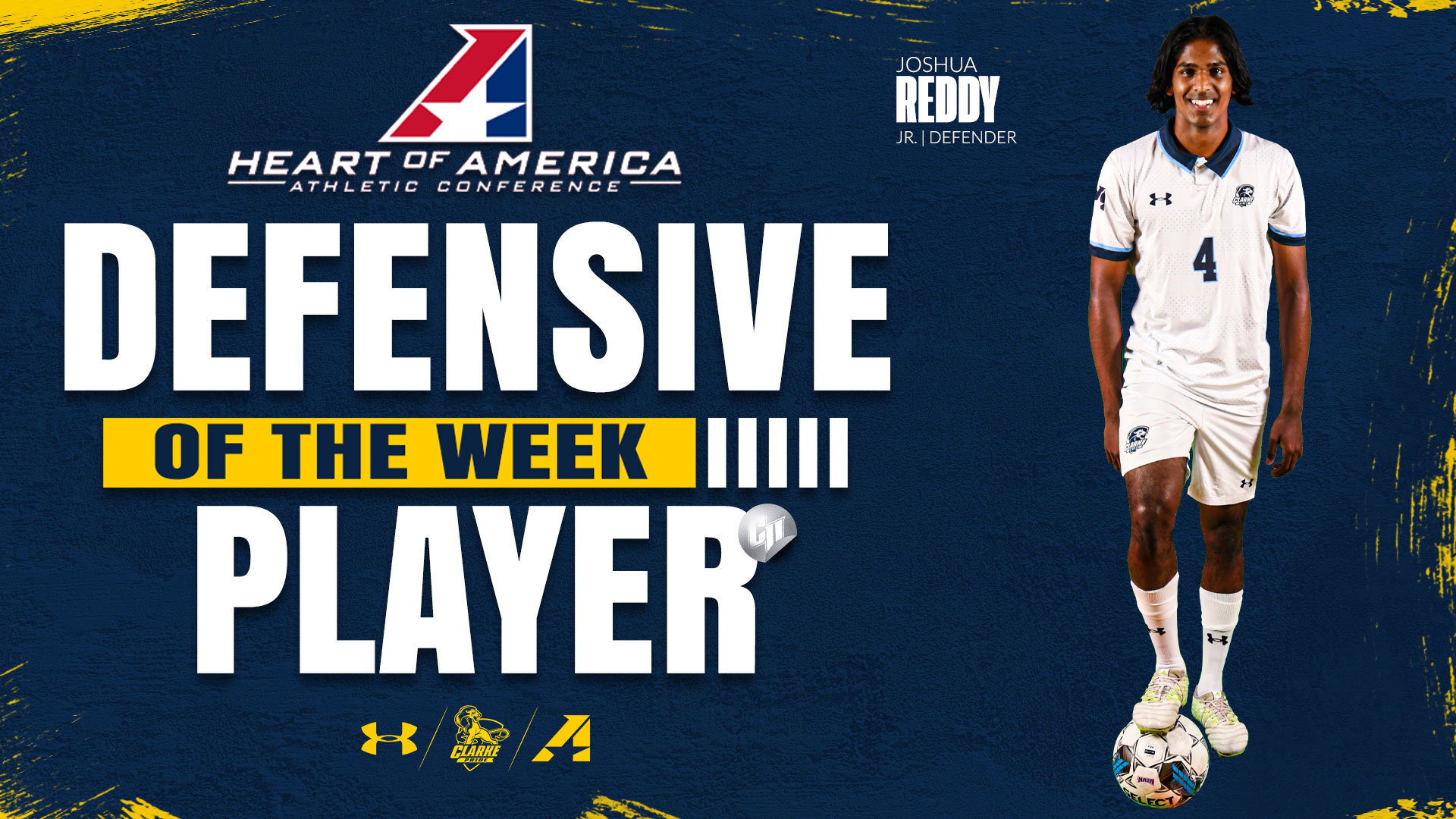 Reddy claims Heart Defensive Player of the Week following Pride's shutout win