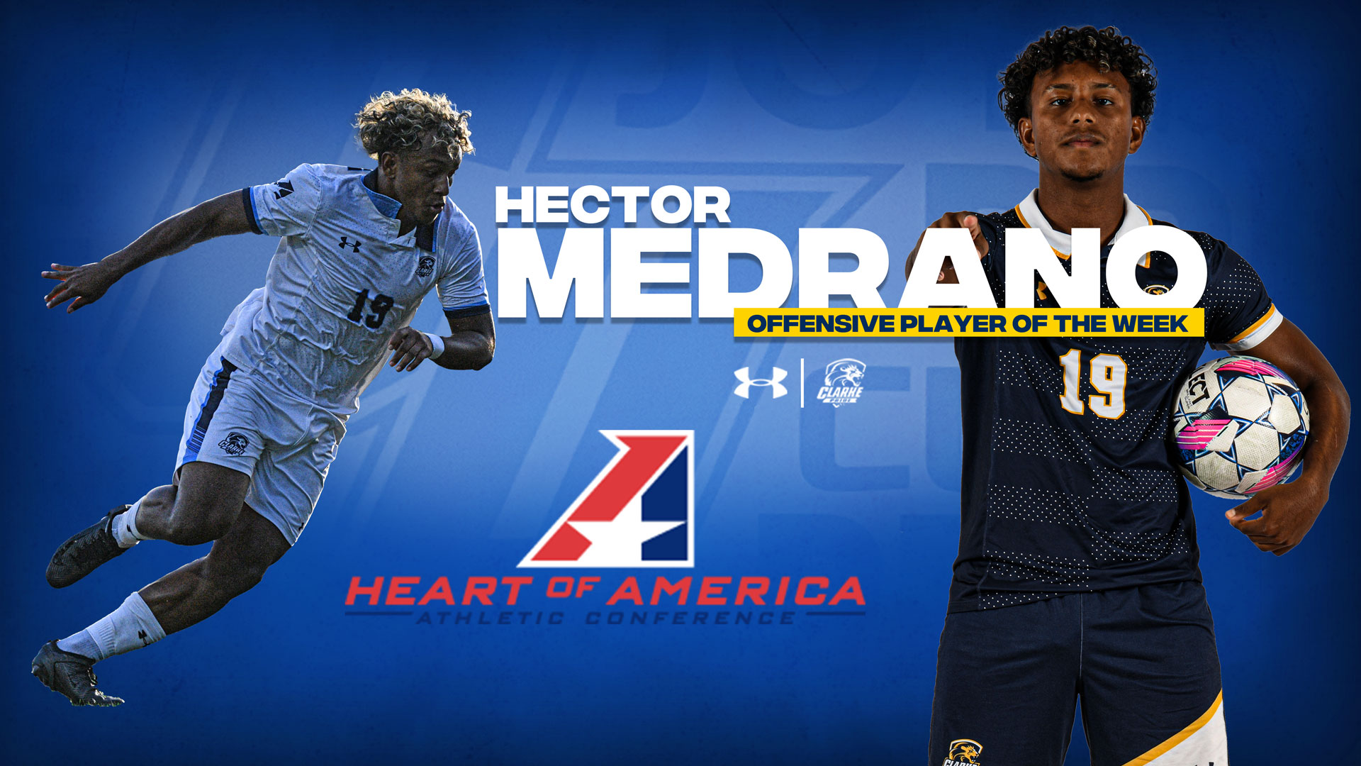 Medrano keeps Pride men's soccer Player of the Week streak going with first career Offensive nod