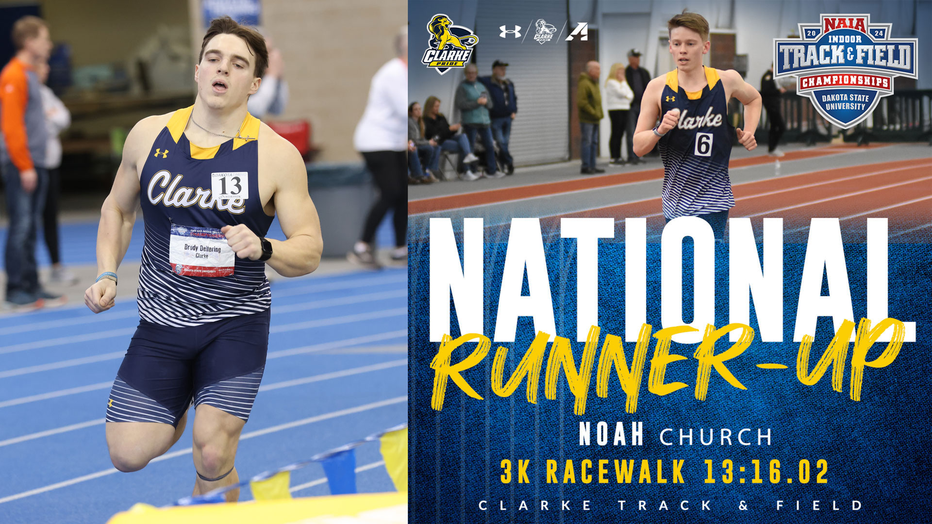 Church matches Pride track and field's best individual finish in at NAIA Indoor Championships