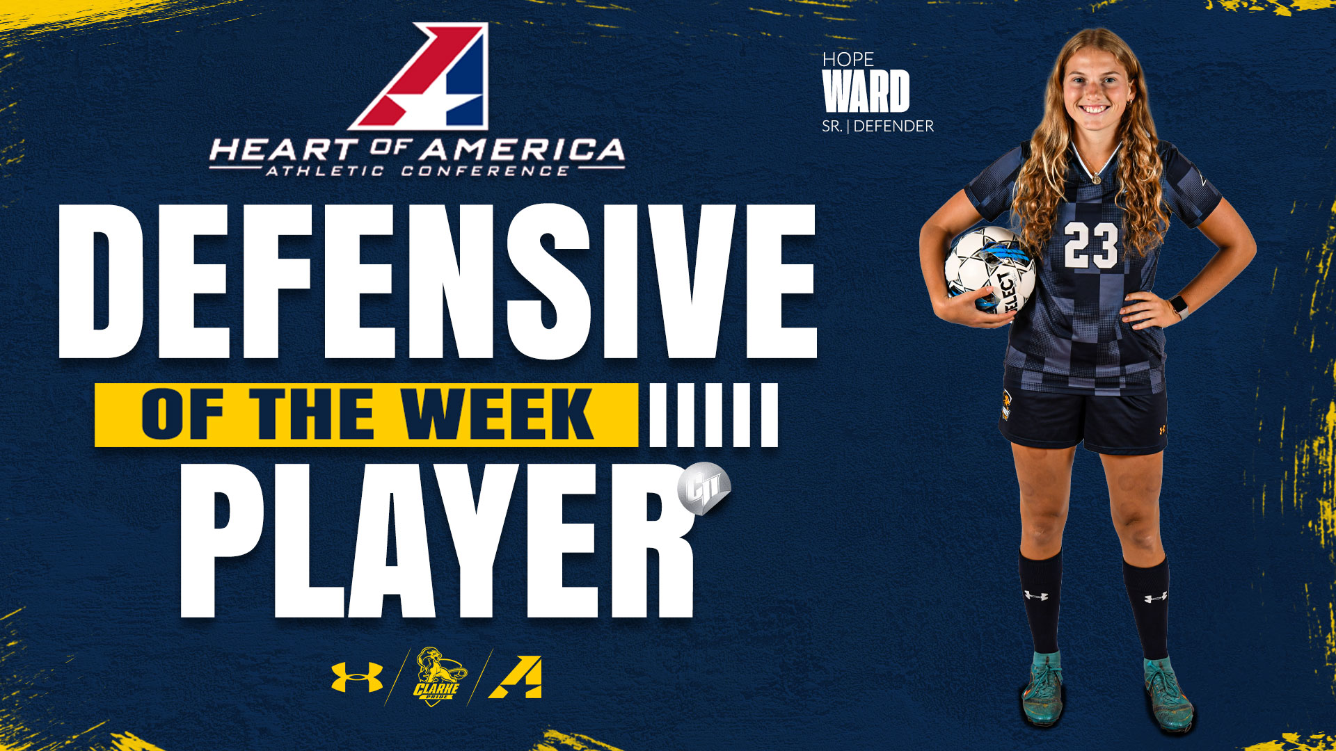 Ward secures defensive weekly honor from the Heart