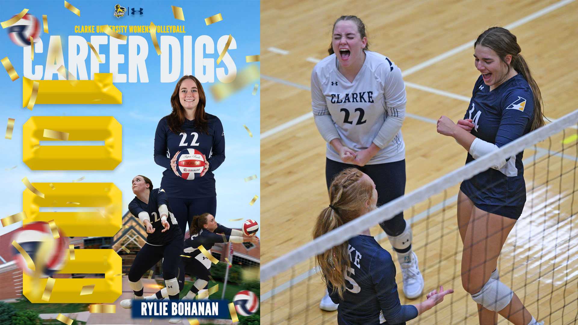 Bohanan reaches 1,000-dig milestone and Watters powers offense in Pride's double sweep Friday